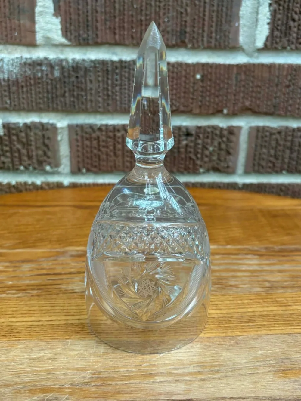 Vintage bell hand-cut pinwheel pattern starburst star of david 